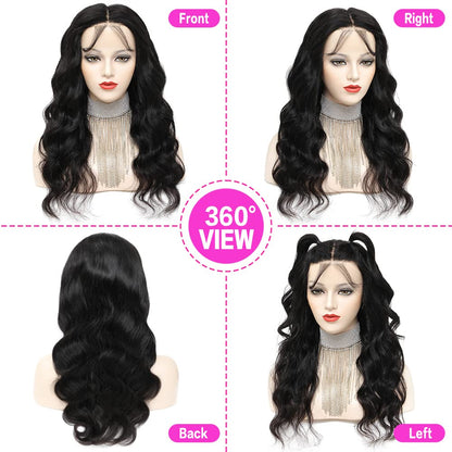 Yamikk Body Wave Lace Front Wigs Human Hair Pre Plucked 180% Density 13x5 Hd Lace Frontal Human Hair Wigs For Women 22 Inch