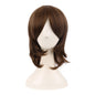MapofBeauty 16 Inch/40 cm Short Side Bangs Synthetic Fiber Cosplay Layered Wig (Brown)