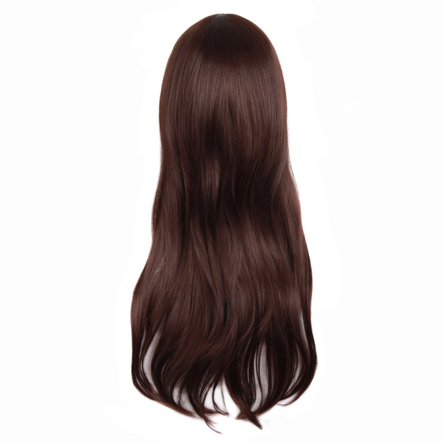 MapofBeauty 28"/70cm Women Side Bangs Long Curly Hair Cosplay Wig(Dark Brown)