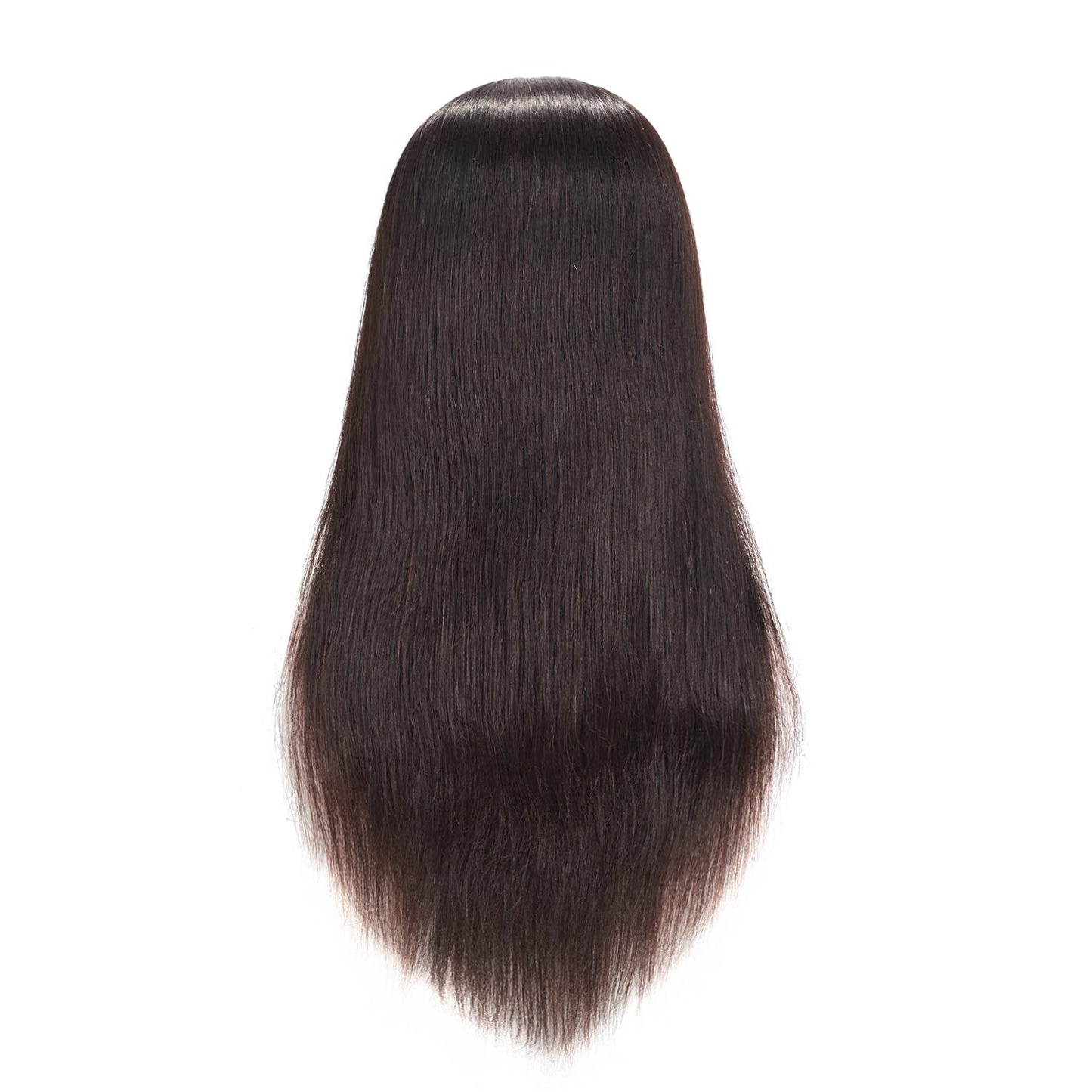 Traininghead 20-22'' Female Mannequin Head 100% Human Hair Hairdresser Training Practice Head Cosmetology Manikin Head Doll Head with Clamp Stand (1711-16'')