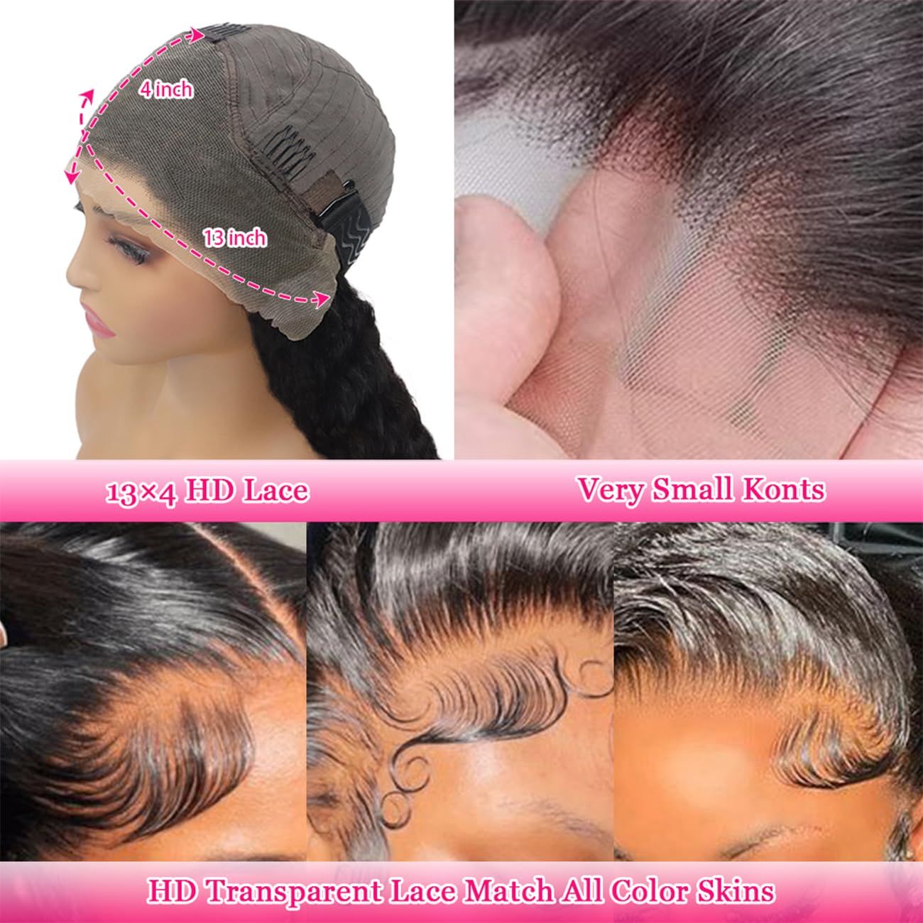 Pixie Cut Short Bob Glueless Frontal Wigs Human Hair Pre Plucked Deep Wave 13x4 Hd Lace Front Curly Wigs for Black Women Glueless Wig 6 Inch