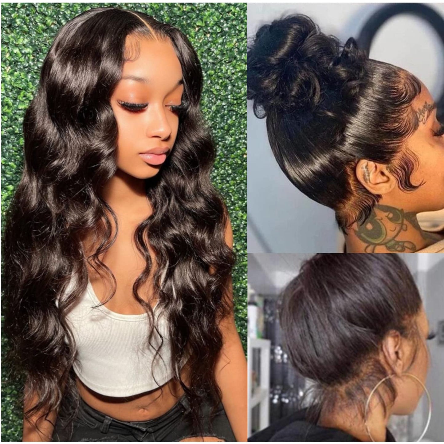 catti Body Wave 360 Lace Front Wigs Human Hair 360 Full Lace Frontal Wigs Human Hair Pre Plucked with Baby Hair Brazilian Virgin Hair Body Wave 360 HD Lace Front Wigs Human Hair (20 Inch)
