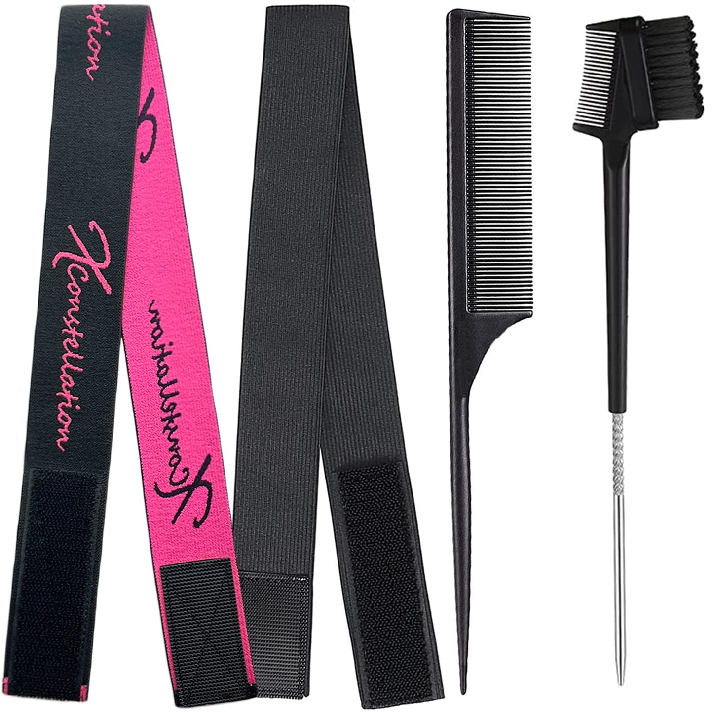 Wig Edge Control Band for Women - Elastic Headbands for Lace Front Wigs, Lay Baby Hair, Grip Edges, Wig Accessories