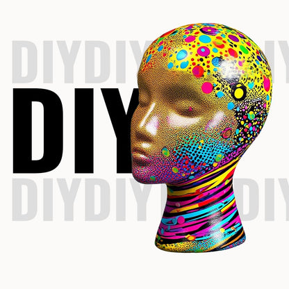 11" 3 Pcs Wig Head - Tall Female Foam Mannequin Wig Stand and Holder for Style, Model And Display Hair, Hats and Hairpieces, Mask - for Home, Salon and Travel（3 Pieces）