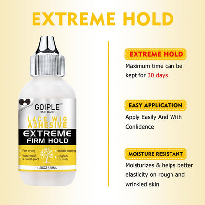 Wig Accessory Essentials Kit Lace Front Wig Glue & Remover, Wig Caps, Elastic Band, Hair Wax Stick, Edge Control, Edge Brush, Hair Shear Dermaplanning Razor Tool and Edge Scarf - 29PCS