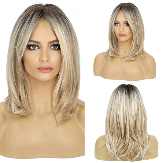 HAIRCUBE Layered Wigs for Women Synthetic Wig