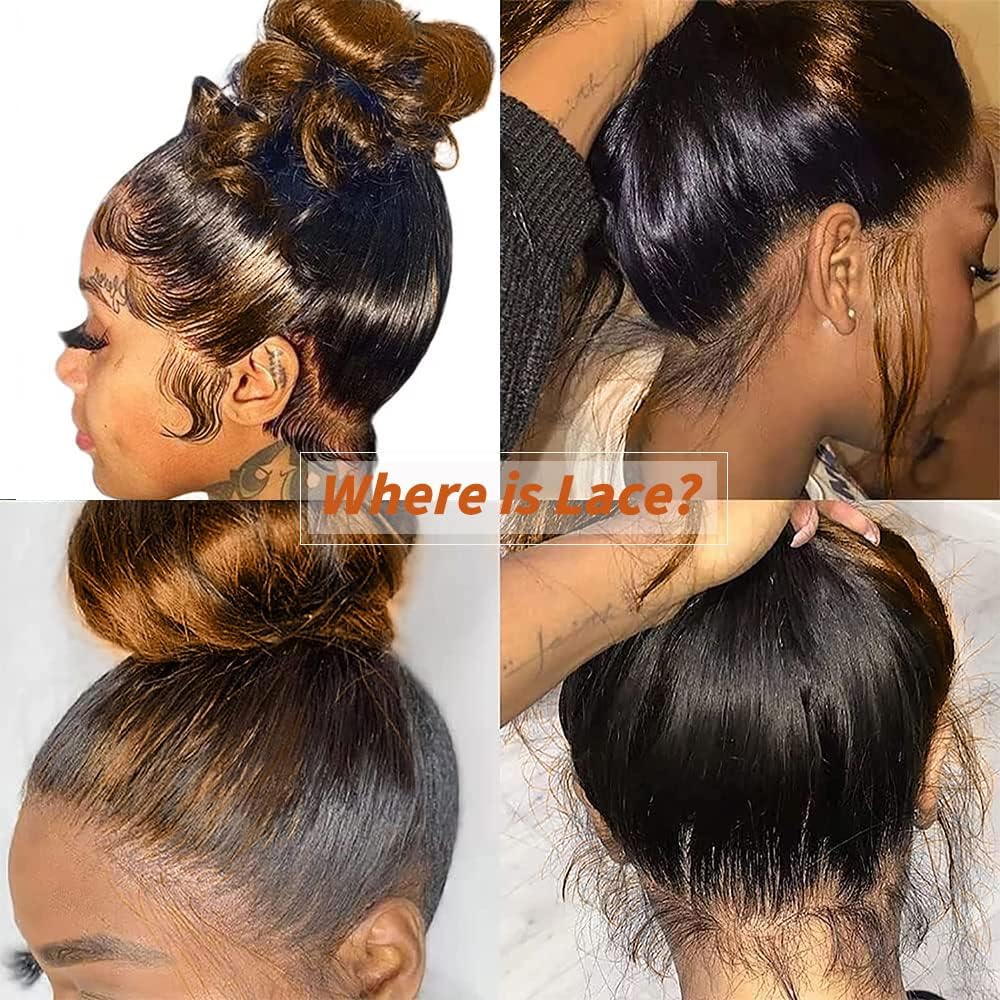 200% Density Full 360 Lace Front Wigs Human Hair For Women Ombre Lace Front Wig Human Hair Glueless Wigs Human Hair With Baby Body WaveLace Front Wigs Human HairBrazilian Virgin HumanHair 26 Inch