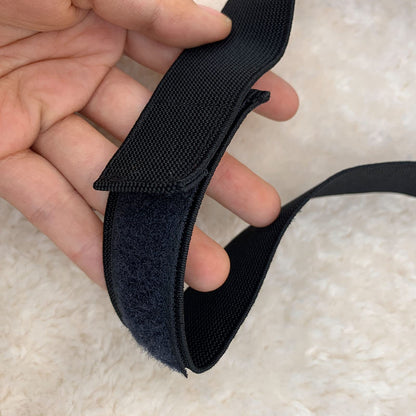 Atimiaza 2 Pcs Elastic Bands for Wig, Lace Melting Edge Wrap to Lay Edges (Black, Pack of 2)