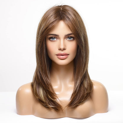 HAIRCUBE Layered Wigs for Women Synthetic Wig