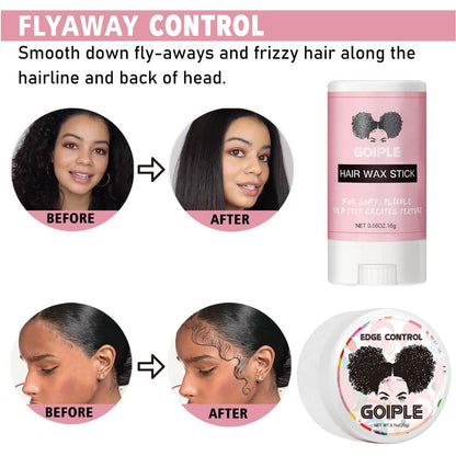 Lace Front Wig Glue Set - Waterproof With Tools, Hair Wax Stick, Remover, Edge Control Wax, Wig Band, and Dual Brush