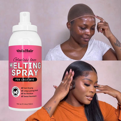 Dolahair Wig Glue Spray for Front Lace Wig Lace Melting Spray for Wigs Melting Spray Lace Bond Spray Lace Glue Kit Wig Install Kit