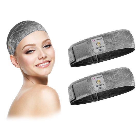 Dreamlover Wig Grip Bands for Keeping Wigs in Place, Wig Grip Headband, Grey, 2 Pieces