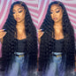 30 Inch Lace Front Wigs Human Hair 180% Density Curly Wigs for Black Women 13x4 HD Transparent Lace Frontal Wigs Human Hair Wet and Wavy Lace Front Wigs Human Hair Pre Plucked with Natural Baby Hair