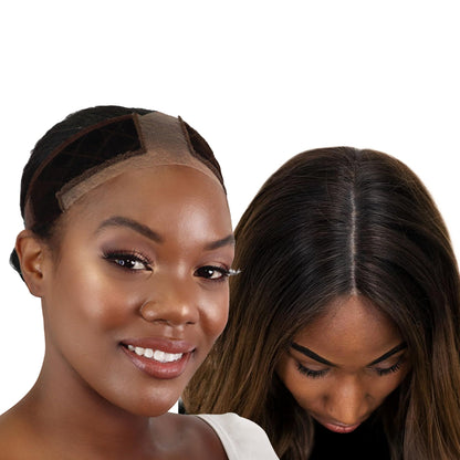 MILANO COLLECTION Wigrip, Premium Lace Wig Band for Women, Fully Adjustable & Reinforced Lace Wig Grip Band by Hairline, Comfortable and Secure Glueless Velvet Headband, Chocolate Brown, 2 Pack