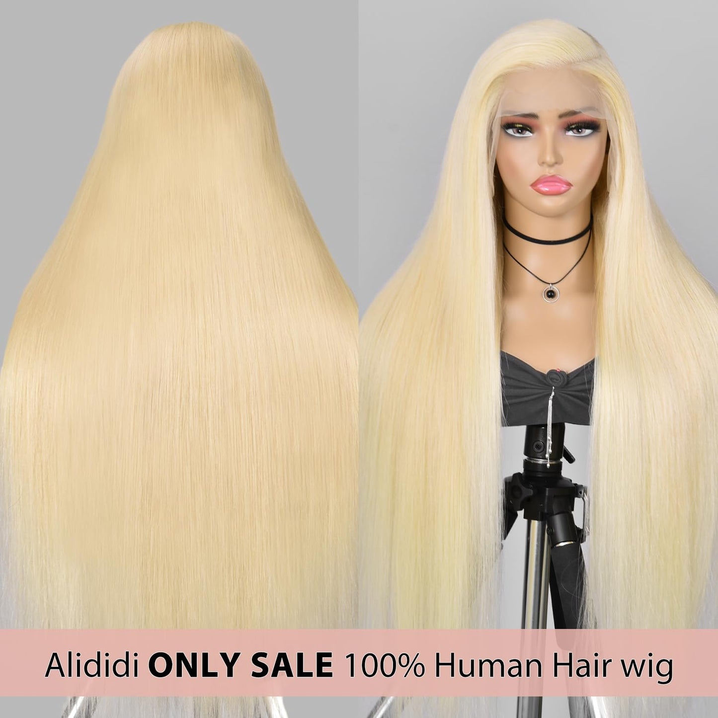 Alididi 613 13x6 Lace Front Wig Human Hair 200 Density Blonde Wig Human Hair 613 Lace Front Wigs Human Hair Straight Lace Frontal Wig 24Inch 613 Blonde Wig
