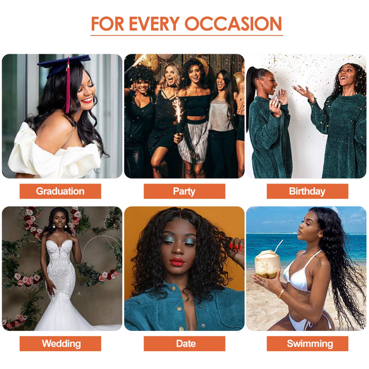 Headband Wig Human Hair Deep Wave 10 inch None Lace Front Wig Human Hair Machine Made Wigs Glueless Curly Hair Headband Half Wigs for Black Women Human Hair Natural Color