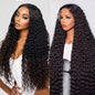 28 Inch Deep Wave Lace Front Wigs Human Hair 13x4 HD Lace Front Wigs Human Hair Pre Plucked Brazilian Deep Wave Wig Human Hair Wet Wavy Glueless Frontal Wigs Deep Wave Wig 200 Density