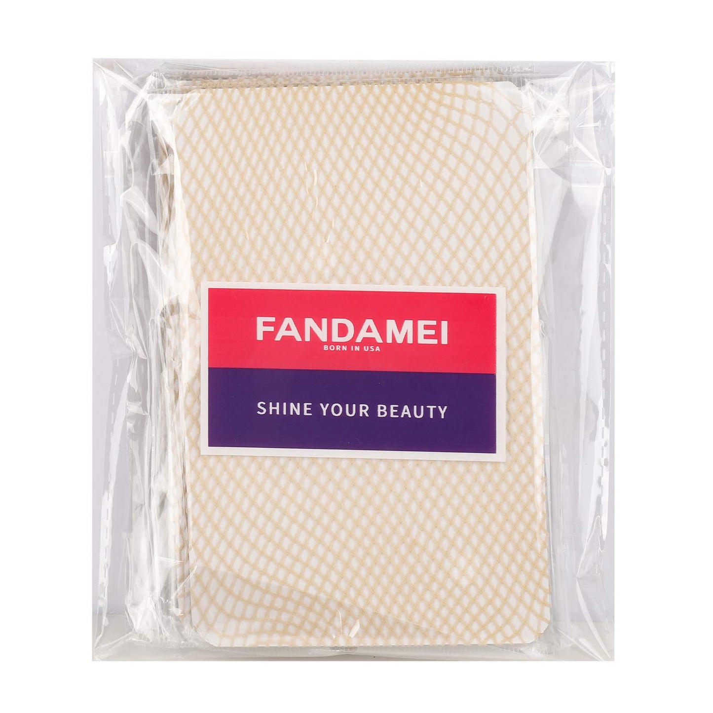 FANDAMEI Wig Cap, 4PCS Light Brown Mesh Wig Cap Net, Closed End Hair Mesh Net Wig Caps, Liner Weaving Caps for Women, Men, Kids