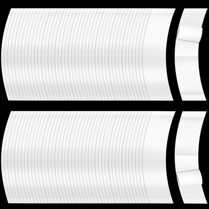 Maitys 120 Pieces Lace Front Wig Tape Double Sided Adhesive Waterproof C-shaped for Long Short No Hair Wigs Toupees Pieces and Extension(White)