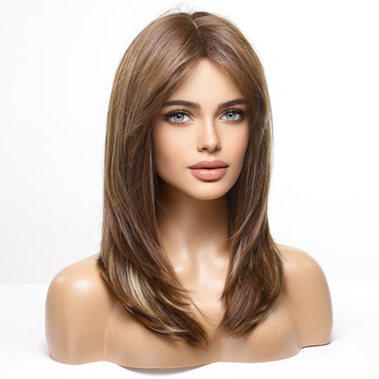 HAIRCUBE Layered Wigs for Women Synthetic Wig