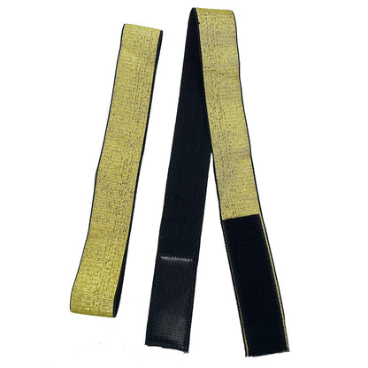 Atimiaza 2 Pcs Elastic Gold Lace Melting Bands - Wig Band for Lace Fronts, Edge Wrap to Lay Edges (Pack of 2)