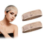 Dreamlover Wig Grip Bands, Headband for Keeping Wigs in Place, Tan, 2 Pieces