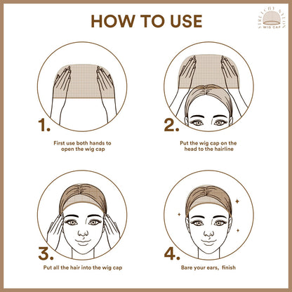 Teenitor Wig Cap, Nylon Wig Caps, 20Pcs Stocking Wig Caps for Women Nude