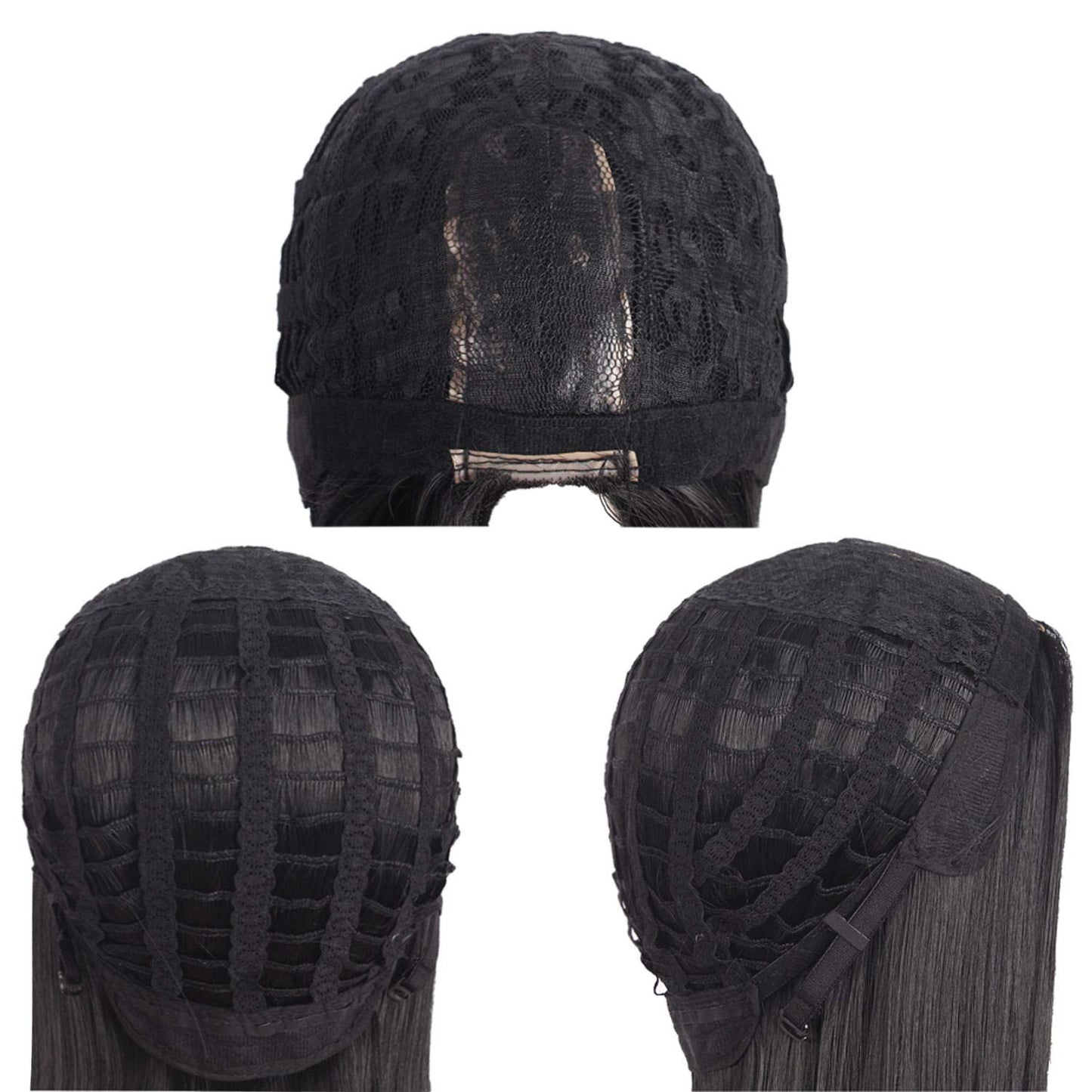 MapofBeauty 40 Inch/ 100 cm Carve Long Straight Cosplay Wig Anime Costume Party Wig (Blood Red)