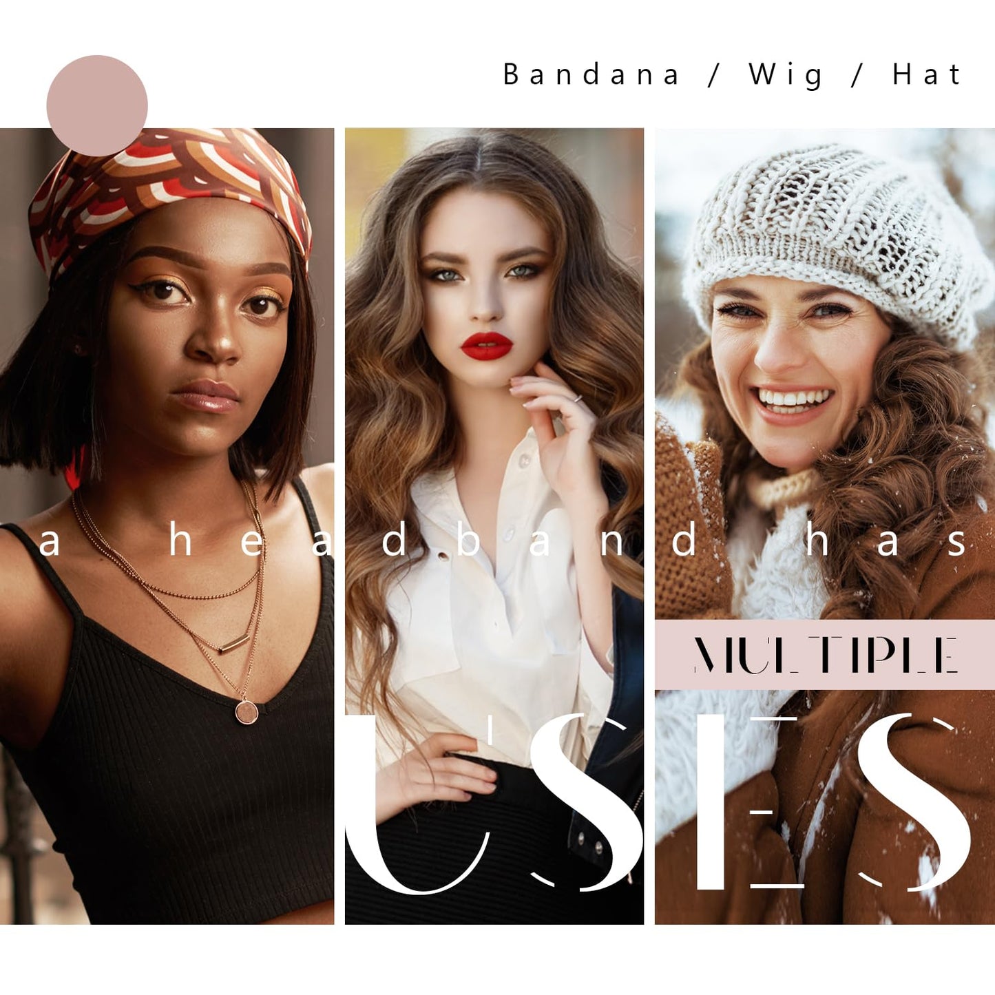 Dreamlover Wig Grip Bands, Dark Brown, 2 PCS