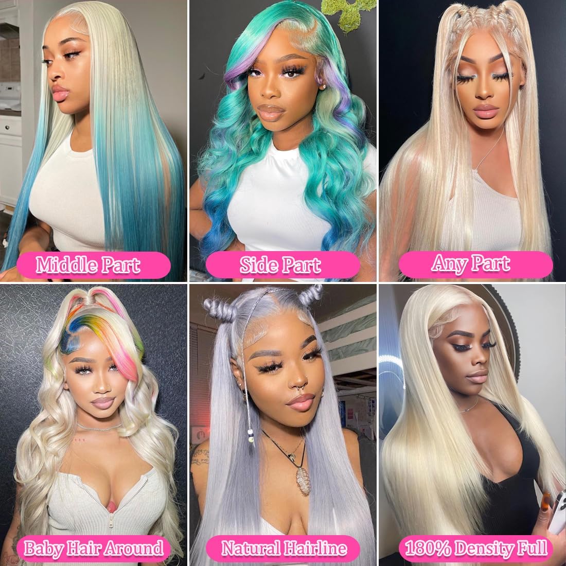 LETMIEO 28 Inch 613 Lace Front Wig Human Hair Pre Plucked Blonde 13x6 HD Straight Lace Frontal Wigs Glueless Wigs Human Hair Blonde Lace Front Wigs