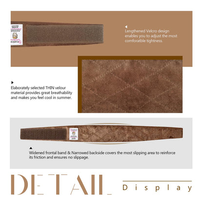 Deamlover Edge Saver Wig Headband, Brown Wig Grip Headband, 1 Piece