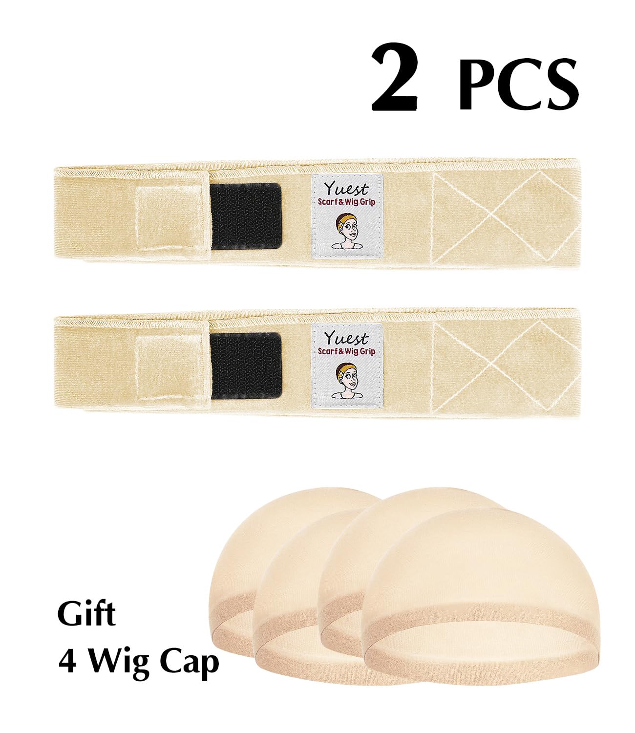 Yuest Wig Grip Wig Grip Band for Lace Front Wig Headband Keeping Wigs in Place Wig Head Band Strap to Secure Wig Gripper
