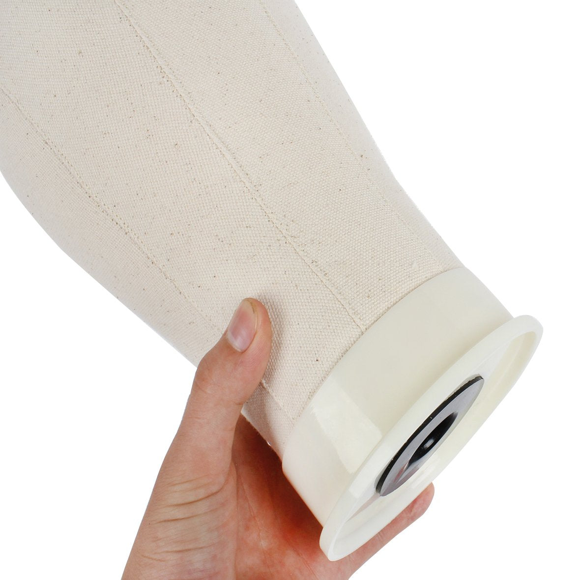 Leeven 21"-24" Poly Canvas Block Head Professional Mannequin Canvas Head for Making, Drying,Styling Wigs with Table Clamp Stand 22 Inch