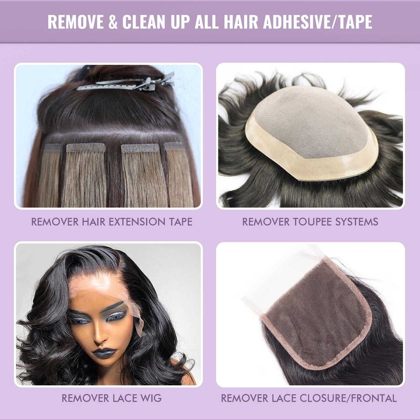 Dolahair Lace Glue Remover for Lace Wigs, Tape in Hair Extensions