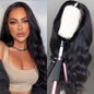 Dosacia U Part Human Hair Wig Body Wave U Part Wig Human Hair for Black Women Glueless Wigs Human Hair Clip Upgrade Natural Hair Wig Beginner Friendly Middle Part 10inch