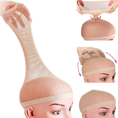 Dreamlover Wig Caps for Women, Hair Net for Wig, Mesh Wig Cap for Long Hair, Natural Nude, 2 Pieces