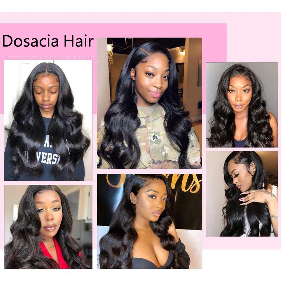 Dosacia U Part Human Hair Wig Body Wave U Part Wig Human Hair for Black Women Glueless Wigs Human Hair Clip Upgrade Natural Hair Wig Beginner Friendly Middle Part 10inch