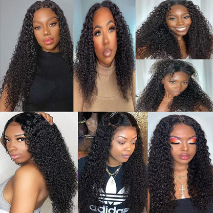 Ainmeys Curly V Part Wigs Kinky curly V Shape Wigs for Black Women No Leave Out Upgrade U Part Wigs Glueless Full Head Clip In Half Wigs(12IN 180%)