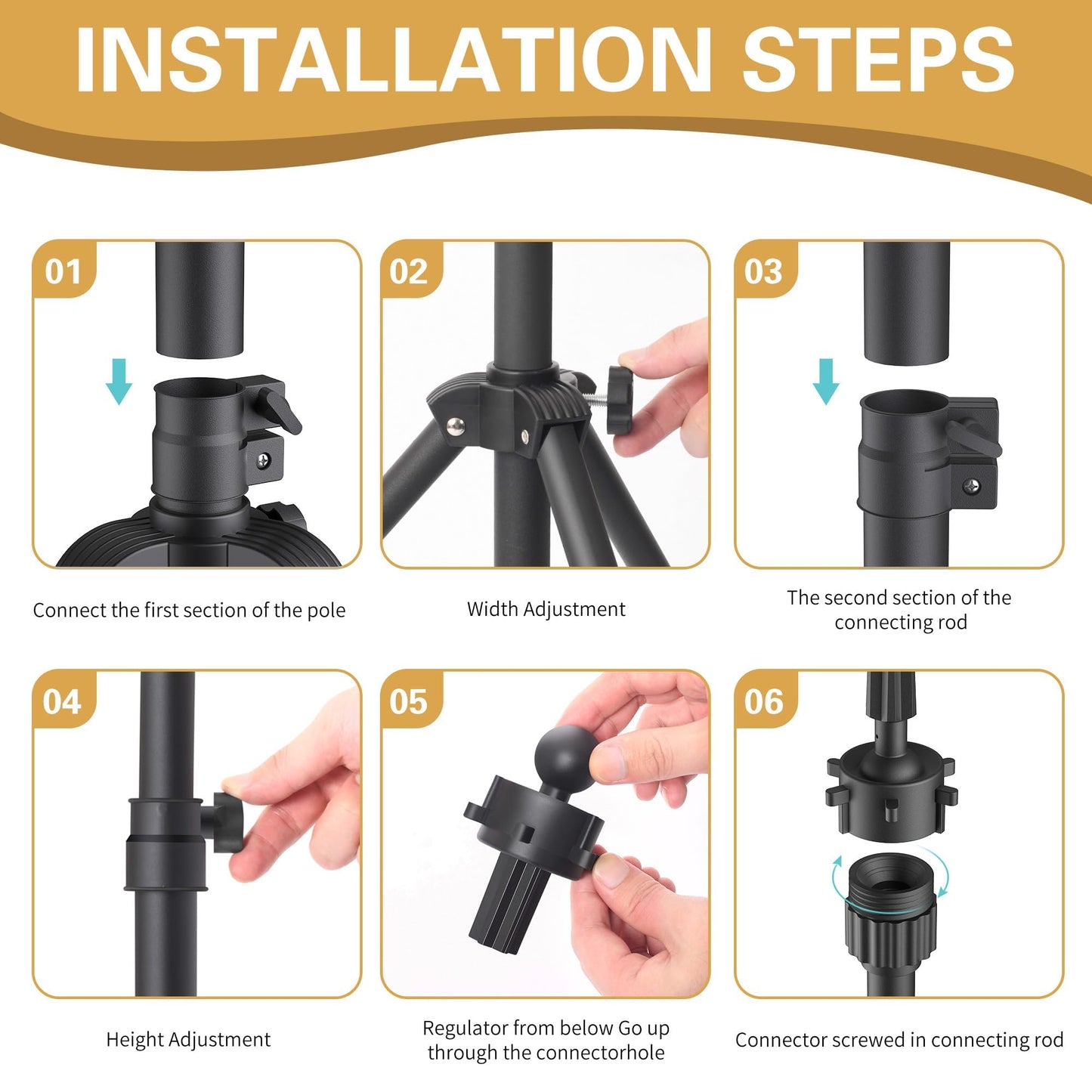 Relx Wig Head Stand - Adjustable Mannequin Head Stand - Wig Stand Tripod for Cosmetology Hairdressing Training (Head Not Included)