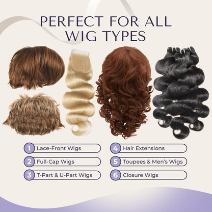 48pcs Wig Tape Double Sided Ultra Hold - Lace Front Tape for Wigs, Toupee Tapes Double Sided, Hair Tapes for Wigs, Strong Adhesive Hold & Waterproof, Wig Glue Strips