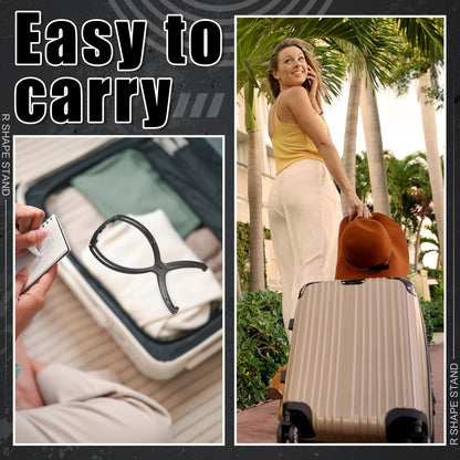 ProSuites 2 Pack Wig Stand with 2Pcs Wig Dust Bag, Travel Wig Head Stand Holder for Women Multiple Wigs Styling, Black, Hair Length Under 40cm/15.74in