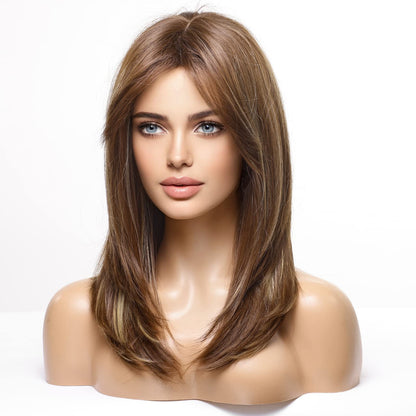 HAIRCUBE Layered Wigs for Women Synthetic Wig
