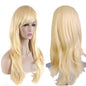 Akstore 28 inch Fashion Wigs Long Wavy Curly Hair Cosplay Wig (Golden)