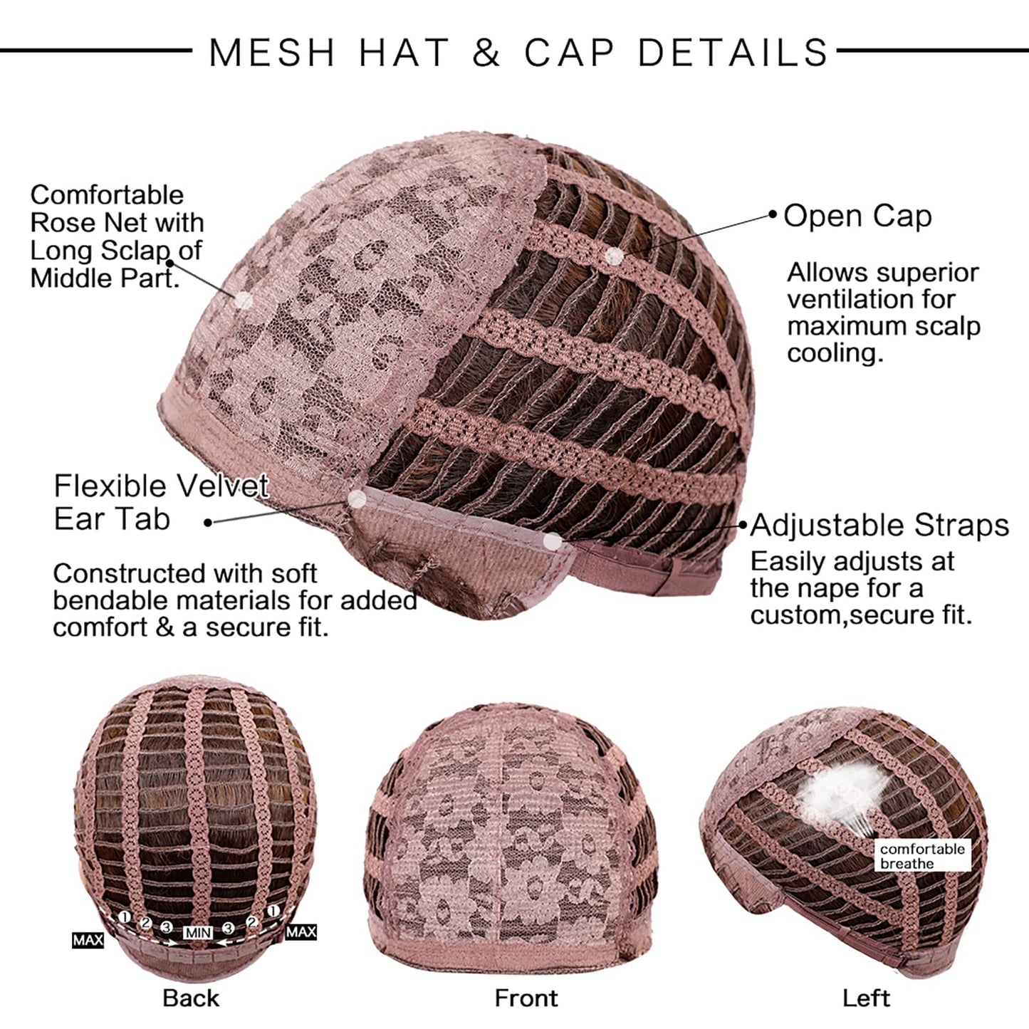 Alanhair Long Ombre Blonde Wigs for Women,HAIRCUBE Layered Synthetic Wig with Bangs Heat Resistant Fiber Daily 24 Inch