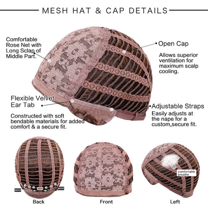 Alanhair Long Ombre Blonde Wigs for Women,HAIRCUBE Layered Synthetic Wig with Bangs Heat Resistant Fiber Daily 24 Inch