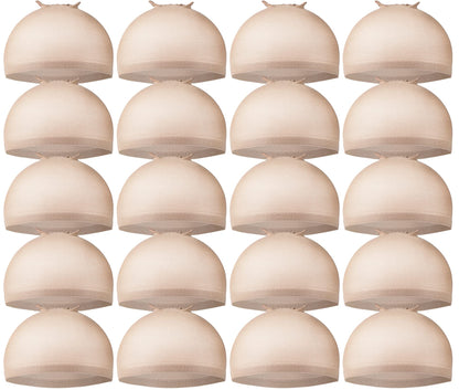Teenitor Wig Cap, Nylon Wig Caps, 20Pcs Stocking Wig Caps for Women Nude
