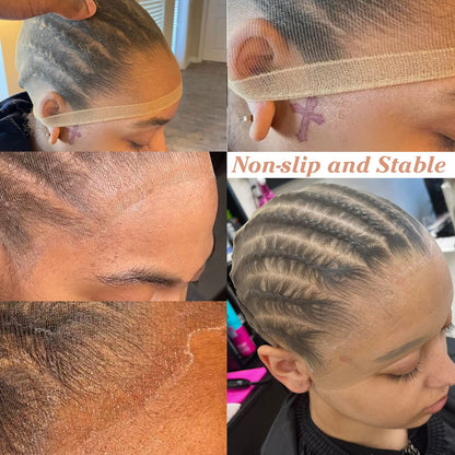 BEEOS Skinlike Real HD Wig Caps, 10 Pieces Ultra-thin Invisible and Breathable Stretchy Stocking Sheer Caps for Women Lace Front Wig