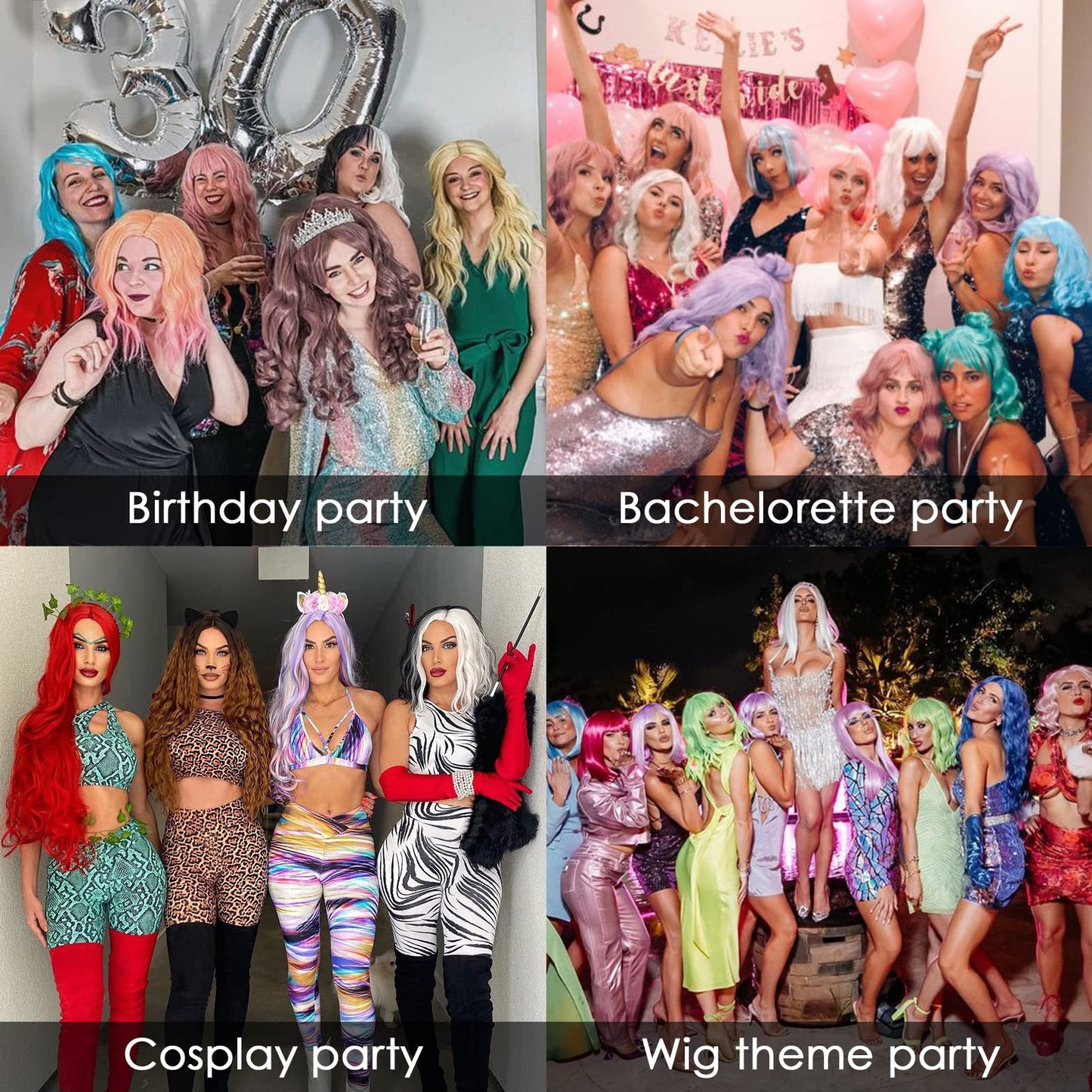 ENTRANCED STYLES Auburn Wigs for Women Long Straight Wig with Bangs Reddish Brown Wig Colored Cosplay Wig Heat Resistant Synthetic Copper Red Wig for Daily Party Use 22 Inch