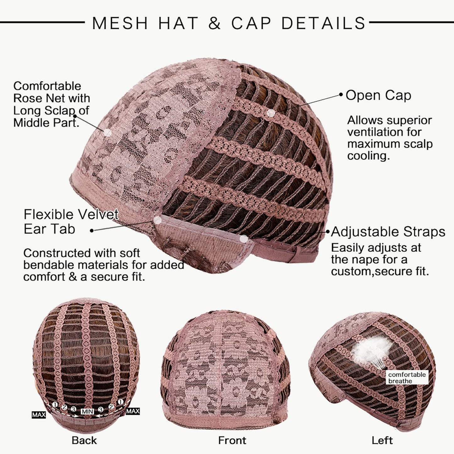 Alanhair Blonde Wigs for Women Shoulder-Length wig with Bangs,HAIRCUBE Synthetic Hair Layered Wigs Heat Resistant Fibre for Daily Party Use