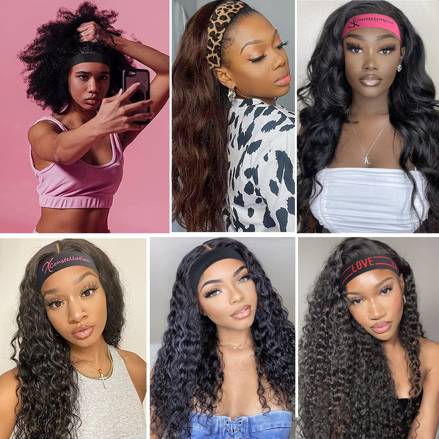 Elastic Wig Bands for Lace Front Wigs - Secure Grip, Lay Edges, Baby Hair Headband, Melting Edge Wrap Accessories for Women